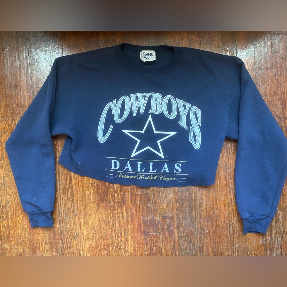 vintage Lee cropped dallas cowboys sweatshirt xl